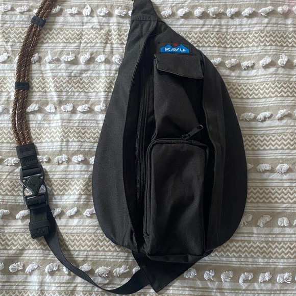 Kavu Handbags - Kavu Black Mini Rope Bag